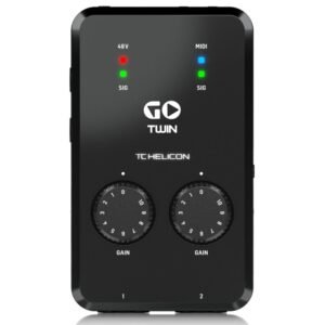 TC Helicon GO TWIN High Definition 2-Channel Audio MIDI Interface For Mobile Devices